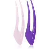 Janeke Hair Clip sponke za lase Purple 2x15 cm