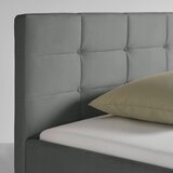Mömax Oblazinjena Postelja Nelo, Siva, 140x200 | Shoptok.si