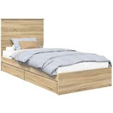  Krevet s od storage Sonoma hrast 90 x 200 cm Konstruirano drvo | shoptok.hr