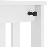 vidaXL Drevo za dvorano "SANDENS" bela 45x40x159,5 cm masivni les bora | Shoptok.si