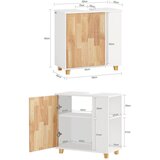SoBuy kopalnica pod umivalnikom v beli barvi v kmečkem slogu, (20814714) | Shoptok.si
