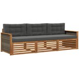vidaXL Zunanja garnitura za sedenje 3 pcs Naravna in antracitna, (5000281968) | Shoptok.si