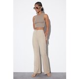 Trendyol Mink Straight Cut Trousers | shoptok.hr