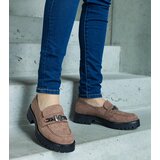 VINCEZA Brown suede loafers | Shoptok.si
