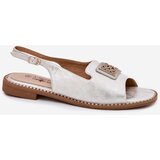 S. BARSKI Elegant Women's Sandals On Flat Heel With Decoration S.Barski | Shoptok.si