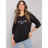 RUE PARIS Sweatshirt-RV-BL-7328.19-black | Shoptok.si
