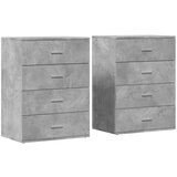 vidaXL Komoda 2 kosa betonsko siva 60x39x80 cm inženirski les, (21274270) | Shoptok.si