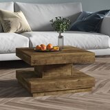 vidaXL Klubska mizica temno rjava 60x60x35 cm mediapan Cene