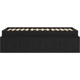  Krevetna konstrukcija Crni hrast 90 x 190 cm Konstruirano drvo | shoptok.hr