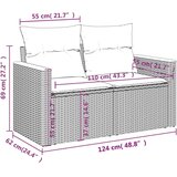 vidaXL 10-dijelni set vrtnih sofa od poliratana s jastucima sivi | shoptok.hr