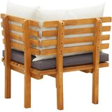  Kutna vrtna sofa od masivnog bagremovog drva s jastucima | Eponuda.com
