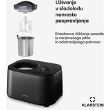 Klarstein FrostFusion aparat za sladoled, slushie in jogurt s kompresorjem in pripomočki | 1 l | 100 W | Shoptok.si