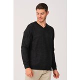 Dewberry V0036 MALE V-NECK SWEATER-ANTHRACITIS | shoptok.hr