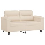  3-dijelni set sofa s jastucima bež od mikrovlakana | Eponuda.com
