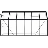  Staklenik s okvirom antracit 7,03 m² aluminijski | shoptok.hr