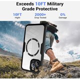 Techsuit ColorVerse 360 ​​MagSafe serija obostrana zaštitna maskica za iPhone 12 - crna | shoptok.hr