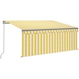  Tenda na ručno uvlačenje s roletom 3 5 x 2 5 m žuto-bijela | shoptok.hr