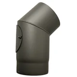 za cev pečice (Premer: 150 mm, Kot loka: 45 °, Debelina stene: 2 mm, Siva)