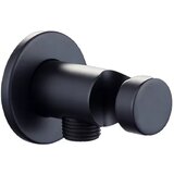 Herz round Black zidni priključek za tuš 12218B | ePonuda.com