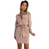 Numoco Shirt dress with pockets and tie | ePonuda.com