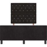 vidaXL Okvir kreveta Crna 120x200 cm Baršun | shoptok.hr