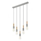  Luster na sajli SIMON 5xE27/60W/230V siva | Eponuda.com