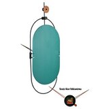 WALLXPERT Zidni sat Sntr, 77x29 cm, tirkizni | Eponuda.ba