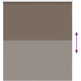Rolo zavjesa Blackout Coffee 120x175 cm Širina tkanine 116,6 cm | shoptok.hr