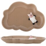 Bloomingville Mini Smeđi dječji tanjur od kamenine 14x20 cm Dolly – | shoptok.hr