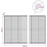  Gabion s žicom debljine 3 5 mm i mrežom 5x10 cm 1100x30x200 cm - 30 cm 200 cm 1100 cm | shoptok.hr
