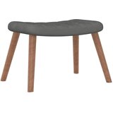  Stolica za ljuljanje s osloncem za noge tamnosiva baršunasta | shoptok.hr
