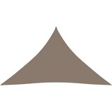 vidaXL Senčno jadro oksford blago trikotno 3x4x4 m taupe | Shoptok.si