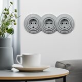  Kliklap - Retro kućna utičnica bez okvira SCHUKO 230V/16A siva | Eponuda.com