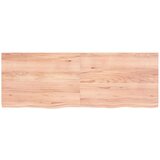 Stolna ploča svjetlosmeđa 140 x 50 x 4 cm tretirana hrastovina | shoptok.hr