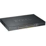 Zyxel GS1920-24HPv2 28-vratni Smart Managed PoE switch (omrežni preklopnik), 24x Gigabit bakrenih PoE priključkov in 4x Gigabit dual pers | Shoptok.si