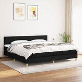 The Living Store Box spring postelja z vzmetnico črn 200x200 cm blago - Box Spring Postelja, (21514802) | Shoptok.si