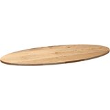 vidaXL Mizna plošča 120x60x2 cm trdna hrastovina ovalna | Shoptok.si