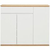 XORA omara za čevlje bela, hrast artisan | Shoptok.si