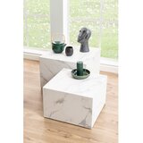 Actona Bijeli stolići za kavu u setu 2 kom u mramornom dekoru 58x58 cm Dice – | shoptok.hr