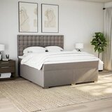  Krevet s oprugama i madracem smeđesivi 180x200 cm tkanina | shoptok.hr