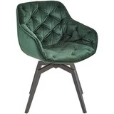 Livetastic NASLANJAČ, les, kovina, tekstil črna, temno zelena | Shoptok.si