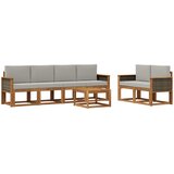  Set vanjskih sofa 6 kom. Prirodna i svjetlosiva | shoptok.hr
