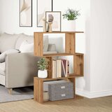 vidaXL Pregrada / regal za knjige 3 razina hrast 70x24x97 cm drveni | shoptok.hr