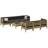  8-dijelni set vrtnih sofa s jastucima od impregnirane borovine | Eponuda.ba