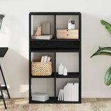 Ormarić za knjige crni 66x31x112 cm od konstruiranog drva | shoptok.hr