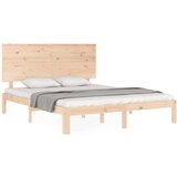  Okvir kreveta s uzglavljem 160 x 200 cm od masivnog drva | shoptok.hr
