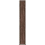 vidaXL Ozka omara za shranjevanje rjavi hrast 30x42,5x225 cm inž. les | Shoptok.si