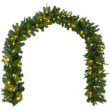  Božićni vijenci Zelena 270 cm PVC i PE 50 LED lampica | shoptok.hr