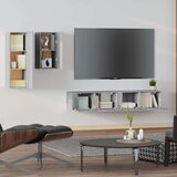  Komplet TV omaric 4-delni siva sonoma inženirski les, (20732180) | Shoptok.si