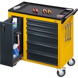 eurokraft pro Delavniški voziček JUMBO, z navpičnim izvlekom in 6 predali, VxŠxG 935 x 900 x 460 mm, melonino rumena | Shoptok.si
